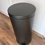Modern Matte Black Kitchen Pedal Bin 30 L - Soft Close & Removable Liner Image 2