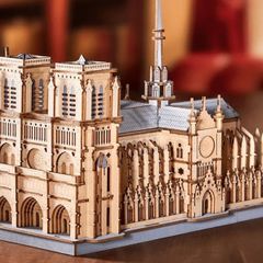 Rowood Notre Dame wooden model.