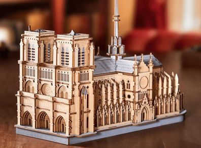 Rowood Notre Dame wooden model.