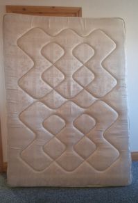 Bed with mattress