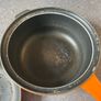 Made in France Cast Iron Marmitout 3 in 1 Saucepan Frying Pan 22 Orange Le Creuset style Image 5