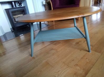 Ercol Oval 1960s Coffee Table