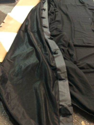 6m x 3m Full Blackout Molton Drape Backdrop Curtain with Velcro Ties