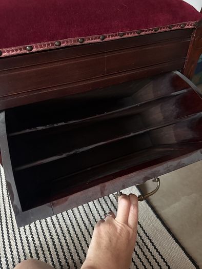 Vintage piano stool