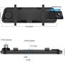 Car DVR Dash Camera 10 Inch Streaming RearView Mirro 1080P Video Recorder Image 10