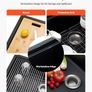 76cm Black Granite Kitchen Sink Workstation, Single Bowl Undermount or Drop-In Farmhouse Basin with Accessories for Kitchen, RV & Bar Image 4