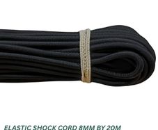 Elastic bungee shock cord 8mm / 20m - Black