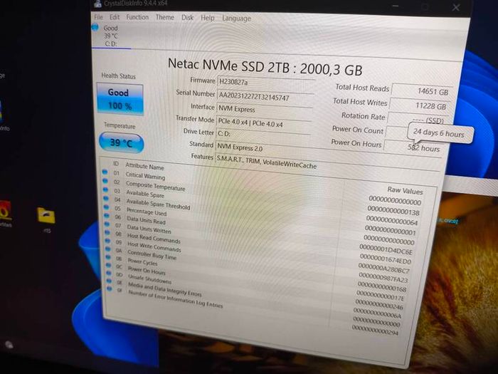 2tb Nvme Ssd Natec Nv7000 M.2 2280 PCIE 4.0 7300/6700mb/s 1280tbw
