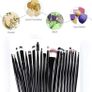 Make up Brush Set 20 PCs Professional Face Eyeliner for Foundation Blush Concealer Eyeshadow with Travel Black (FREE POSTAGE) Image 5