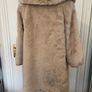 Gharani Strok Faux Fur Jacket - Size 14 - Beige/Nude - New - Soft Teddy Coat Image 2