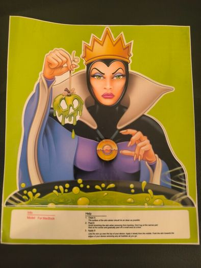 Evil Queen Inspired Vinyl Decal / Laptop Sticker Compatible with MacBook