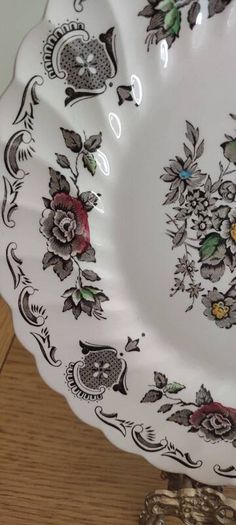 Vintage Myotts Bouquet Plates -Franciscan English Transferware China - Dinner 10 inch