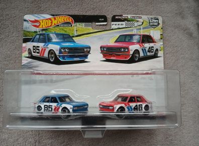 Hot Wheels Premium Car Culture '71 Bre Datsun 2-Pack 1:64 Diecast Real Riders