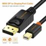 Cabletime 2M Mini DisplayPort to DisplayPort v1.2 Male (4K@60Hz) (Video-Audio) (Gold-Plated) Cable (Brand New/Warranty) Image 7