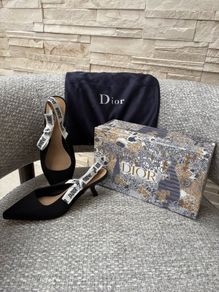 Black sling backs