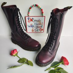Dr Martens 1914 burgundy 14 eye 11305 boots UK5 EU38 US7 9733 double zip