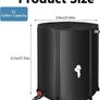 Portable Foldable Water Storage Tank 200L/52Gal, Outdoor Heavy Duty PVC Collapsible Rain Barrel with Brass Spigot, Large Capacity Reusable Water Catcher Container for RV, Camping, Plant Watering Image 2