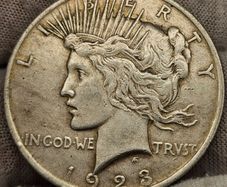 USA United States Silver 1924 1 Dollar Peace Silver Dollar