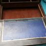 Antique Traveling Desk Wooden Writing Slope Box Image 10