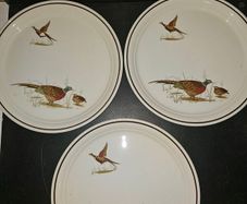 Arklow Pottery Wild Pheasant dinner plates
