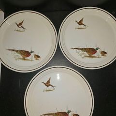 Arklow Pottery Wild Pheasant dinner plates