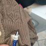 Brown button up knitted cardigan made in Italy Image 7