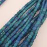 Antique Venetian Light Dark Blue 5-6mm Beads Strands Necklace Image 9