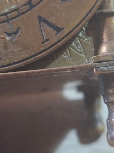 Vintage Brass Lantern Smiths Mantel Clock,  A Bedchamber or Temple Clock, with Key and working