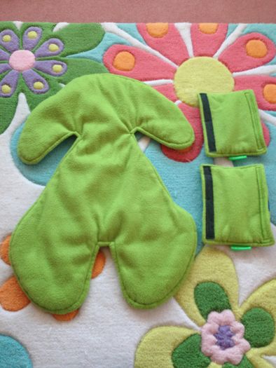 Custom made reversible Car seat liner & strap pads
