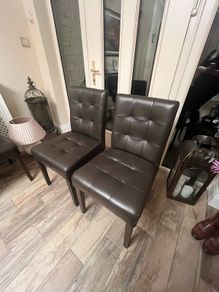 Brown leather Chairs