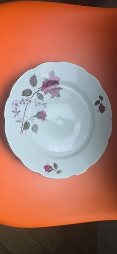 18 Piece Incomplete Cmielow porcelain Teaset made in Poland Vintage 50s 60s Old Rose Design Teaset HTF