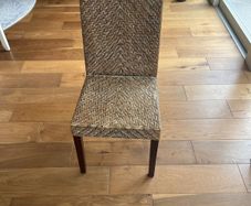 2 rattan dining chairs