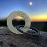 Personalized Deep Engraved Round Washer Collar Solid Brass Dog Cat Id Pet Tag Image 2
