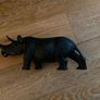 wooden Rhino carving Image 2