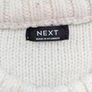 Next Boys Cream Cable Knit Jumper Size 6-7 years Image 3