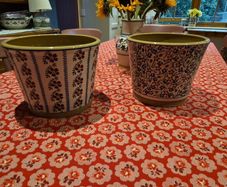 2 x large nicholas mosse flower pots