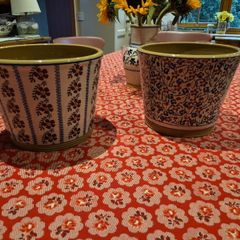 2 x large nicholas mosse flower pots