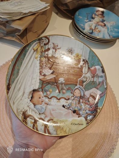 8 Collection Of Danbury Mint Fine Porcelain Plates