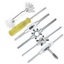BRAND NEW 32 PCS HSS Tap and Die Set Metric Wrench Cut M3-M12 Tap and Die Set Metric Hand Threading Tool Set Engineer Kit with Metal Case Image 6