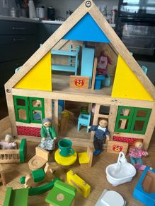 Wooden dolls house