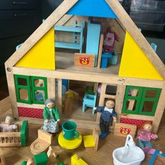Wooden dolls house