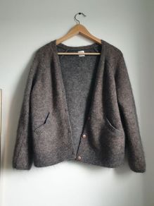 Des Petits Hauts Sparkly Thread Cardigan Size T2