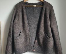 Des Petits Hauts Sparkly Thread Cardigan Size T2