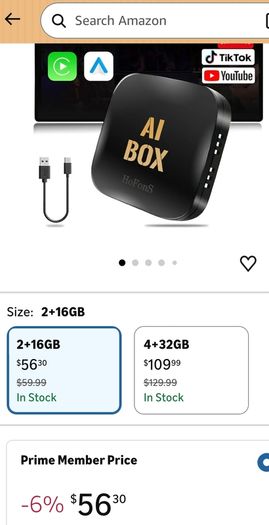 AI Box Carplay 2+16GB