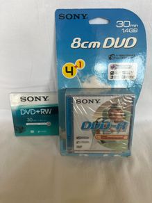Sony 5x 8cm DVD recordable, 1x 8cm DVD rewritable brand new