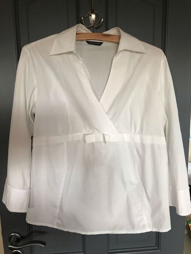 Dunnes Stores white office maternity shirt size 12