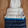 Superdry Navy / White Gilet with Faux Fur Hood Image 6
