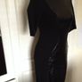RIVER ISLAND.. Beautiful Black Fitted Pencil Dress (Size 10) Image 4