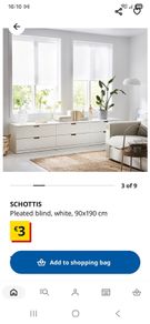 Ikea Schottis blinds x4