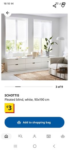 Ikea Schottis blinds x4